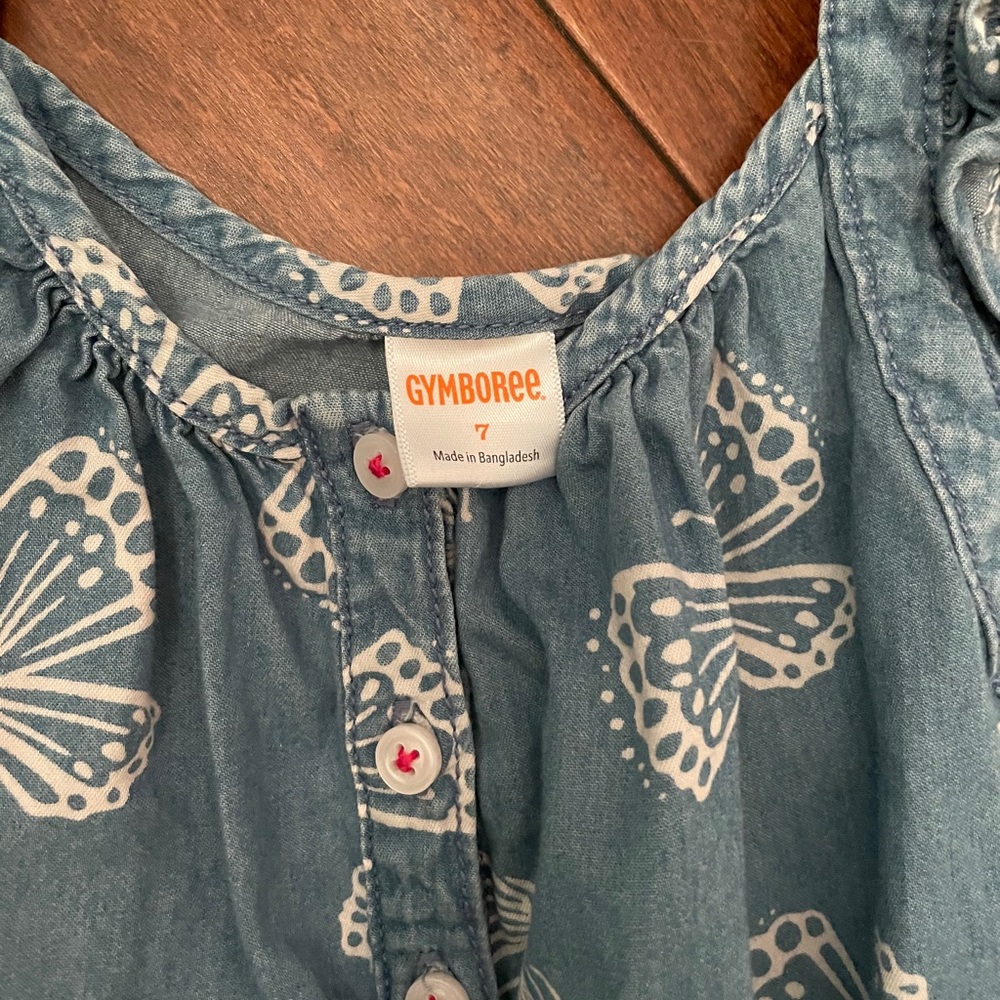 Gymboree Denim Ruffle Size 7 - Picture 3 of 6